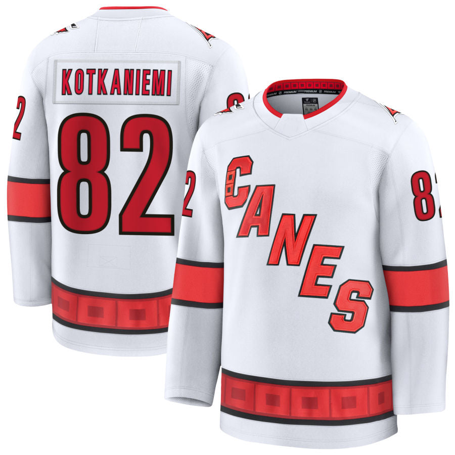 Custom #82 White CAR Hockey Shirt Top