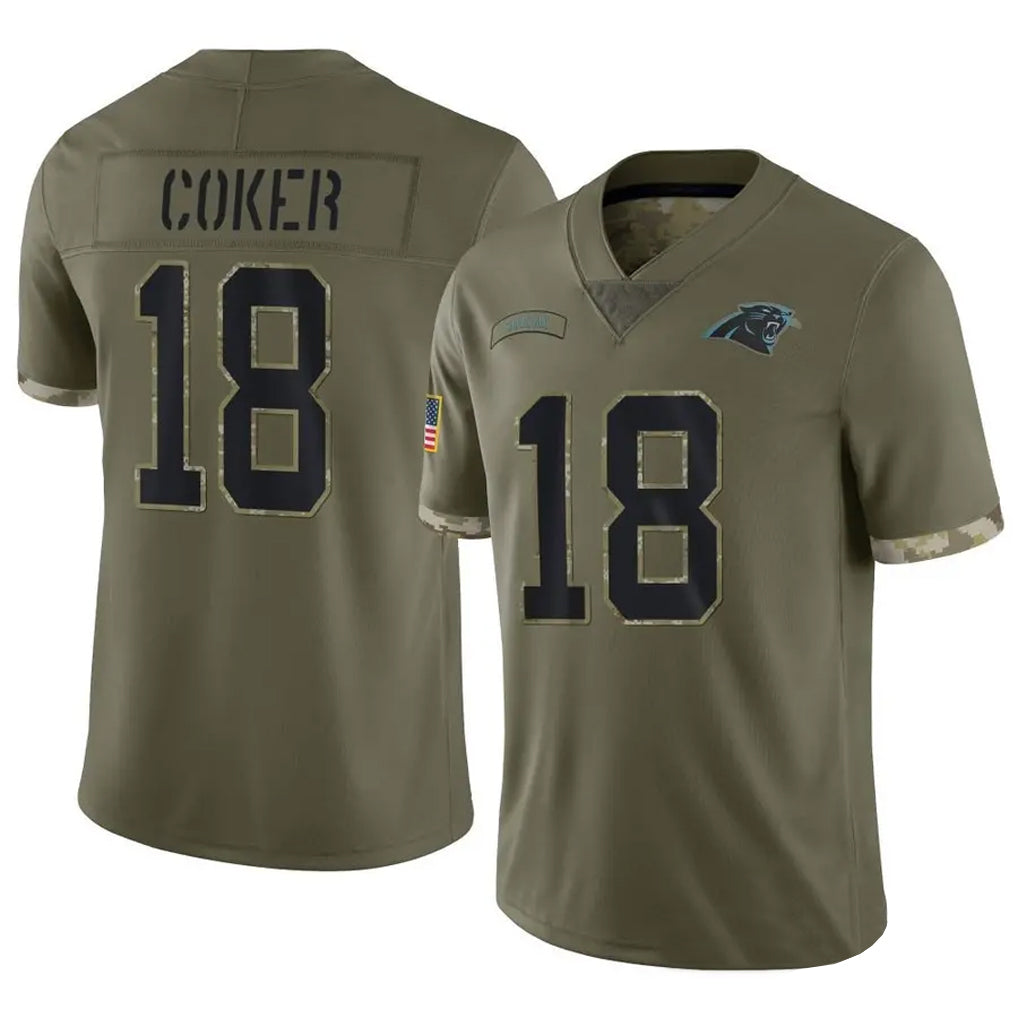 Custom #18 Olive CAR Football Shirt Top