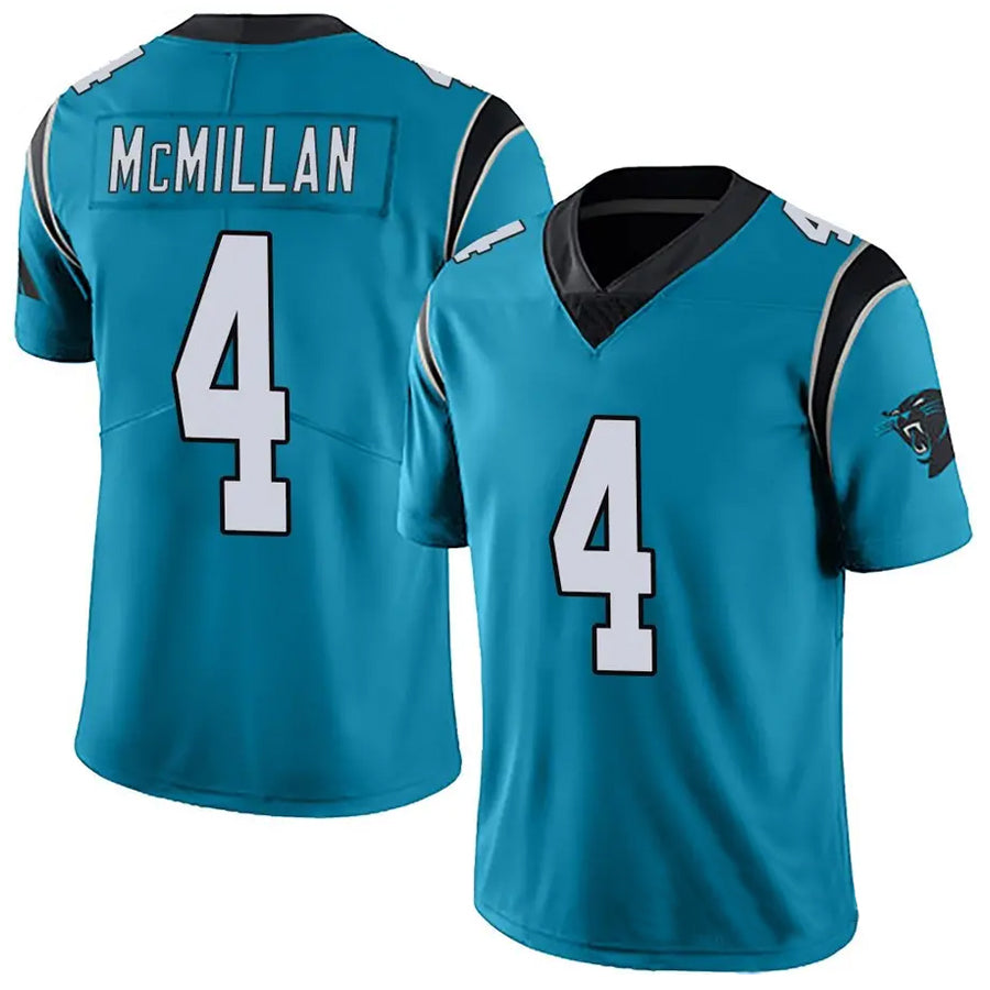 Custom #4 Blue CAR Football Shirt Top