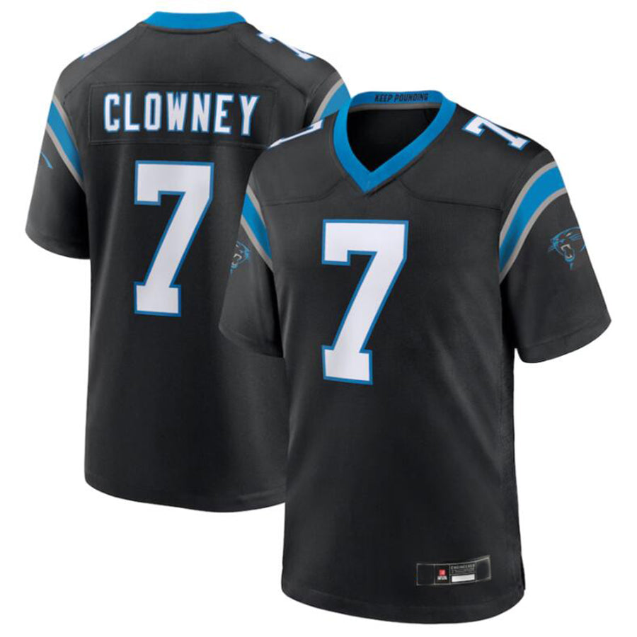 Custom #7 Black CAR Football Shirt Top
