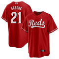 C.Reds #21 Hunter Greene Player Red Home Replica Baseball Jerseys