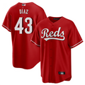 C.Reds #43 Alexis Diaz Player Red Home Replica Baseball Jerseys