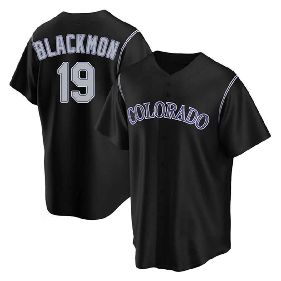 Custom #19 Black COL Baseball Shirt Top