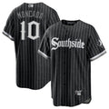 C.White Sox #10 Yoan Moncada Player City Connect Black Baseball Jerseys
