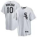 C.White Sox #10 Yoan Moncada Player White Home Replica Baseball Jerseys