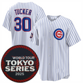 Custom #30 White 2025 CHC Baseball Shirt Top