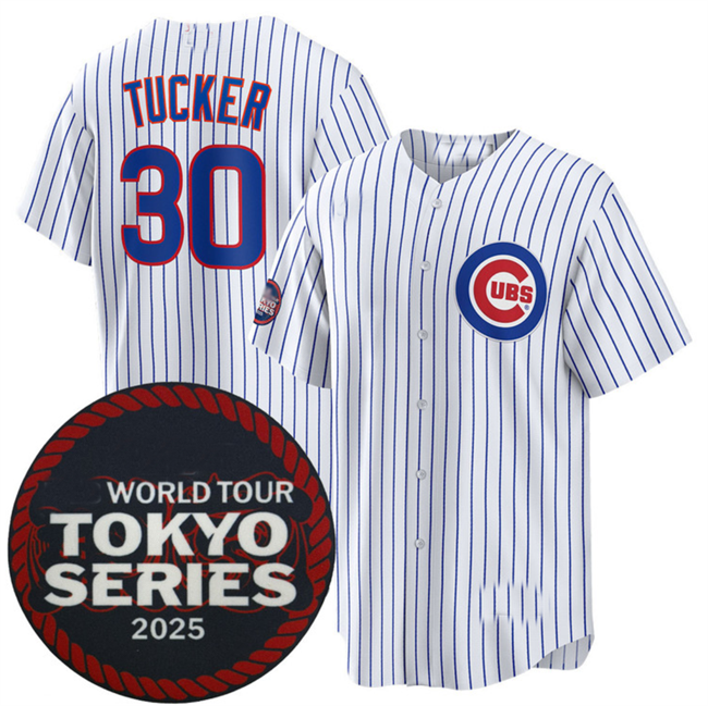 Custom #30 White 2025 CHC Baseball Shirt Top