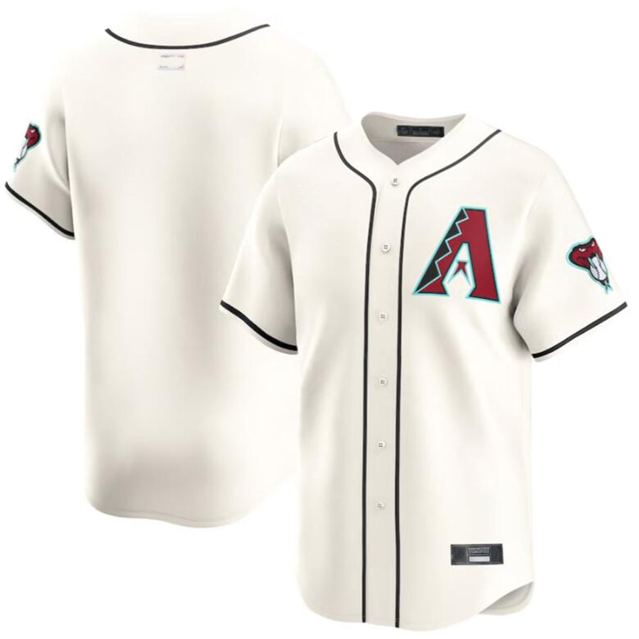 A.Diamondbacks Blank Player White Limited Game Baseball Jerseys