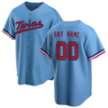 Custom M.Twins Light Blue Replica Baseball Jerseys