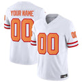Custom TB.Buccaneers White Vapor F.U.S.E. Limited Football Jerseys