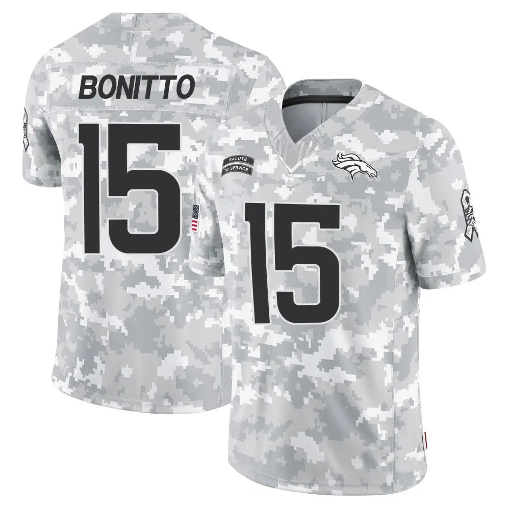 Custom #15 DEN Football Shirt Top