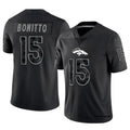 Custom #15 Black DEN Football Shirt Top