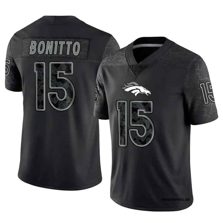 Custom #15 Black DEN Football Shirt Top