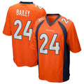 Custom #24 Orange DEN Football Shirt Top