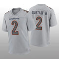 Custom #2 Gray DEN Football Shirt Top