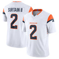 Custom #2 White DEN Football Shirt Top