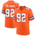 Custom #92 Orange Throwback DEN Football Shirt Top