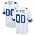 Custom D.Cowboys White Game Jersey -Stitched Game Football Jerseys