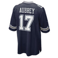 Custom #17 Navy DAL Football Shirt Top