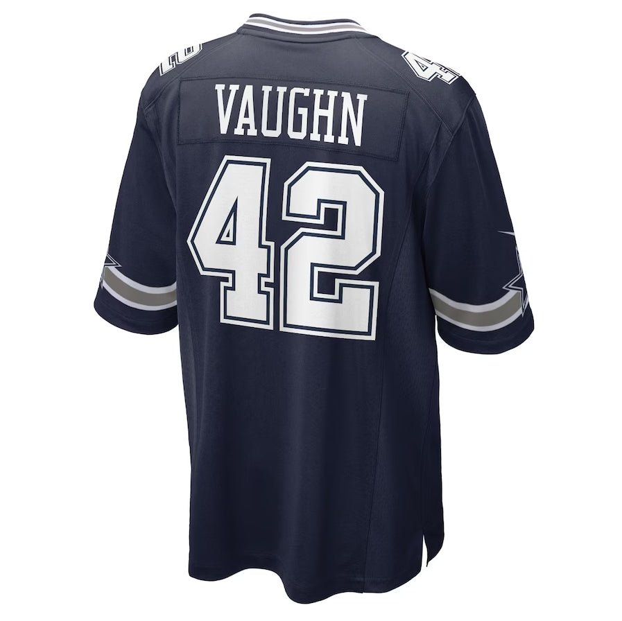 Custom #42 Navy DAL Football Shirt Top