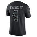 Custom #4 Black DAL Football Shirt Top