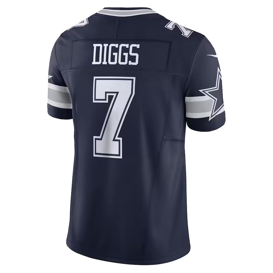 Custom #7 Navy DAL Football Shirt Top