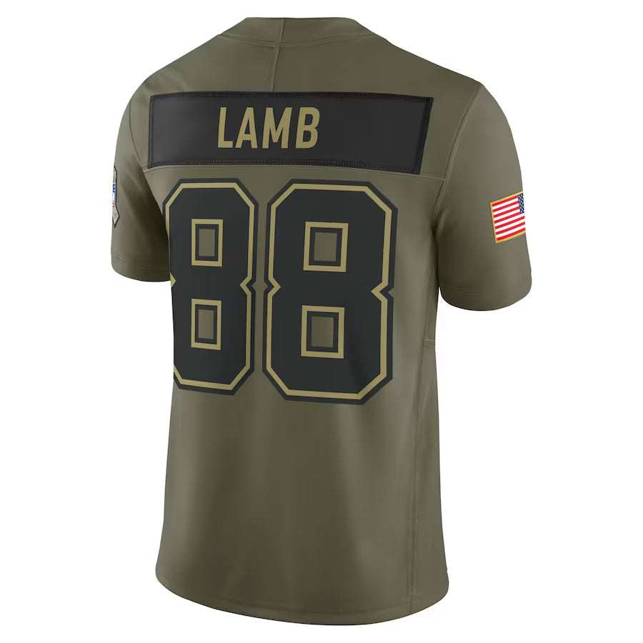 Custom #88 Olive DAL Football Shirt Top