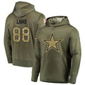 D.Cowboys #88 CeeDee Lamb Player Salute to Service Pullover Hoodie Game Football Jerseys
