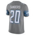Custom #20 Grey DET Football Shirt Top