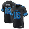 Custom #16 Black DET Football Shirt Top
