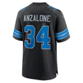 Custom #34 Black DET Football Shirt Top