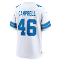 Custom #46 White DET Football Shirt Top