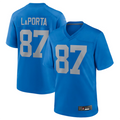 Custom #87 Blue DET Football Shirt Top