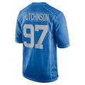 Custom #97 Blue DET Football Shirt Top