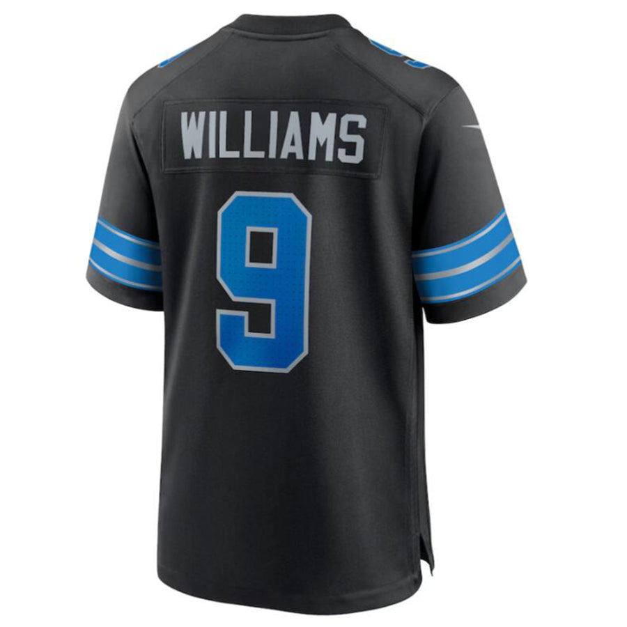 Custom #9 Black DET Football Shirt Top
