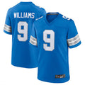 Custom #9 Blue DET Football Shirt Top