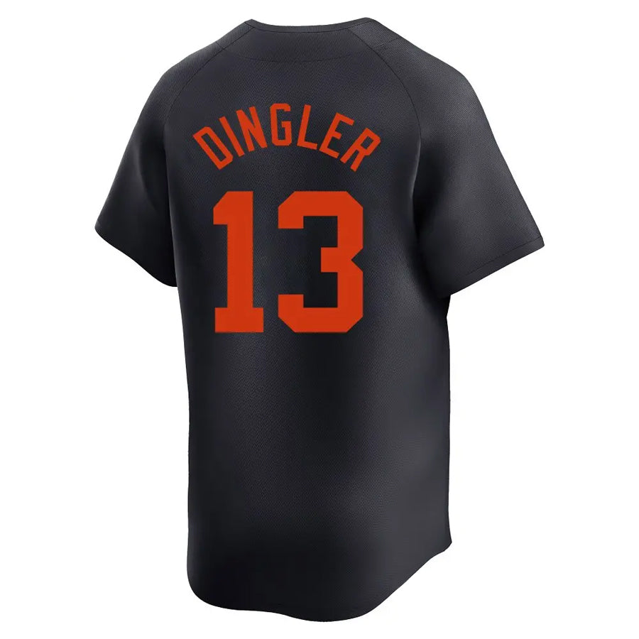 Custom #13 Navy DET Baseball Shirt Top