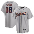 Custom #18 White DET Baseball Shirt Top