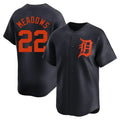 Custom #22 Navy DET Baseball Shirt Top