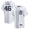Custom #46 White DET Baseball Shirt Top