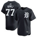 Custom #77 Navy DET Baseball Shirt Top