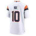 Custom #10 White DEN Football Shirt Top