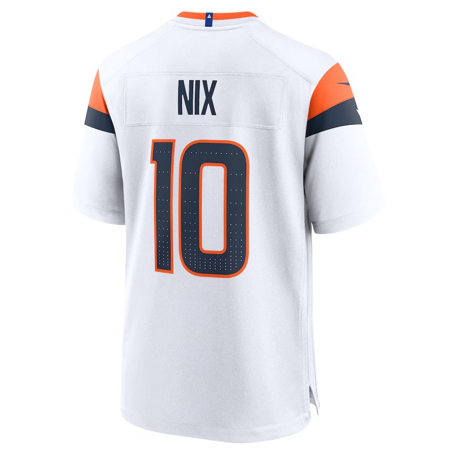 Custom #10 White DEN Football Shirt Top