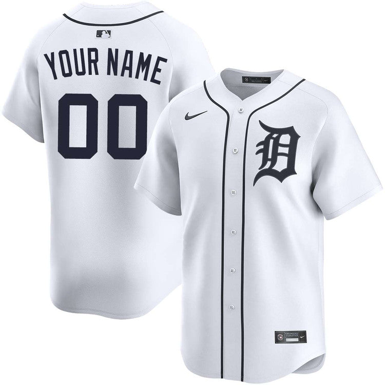 Custom Detroit Tigers Home Jersey - White