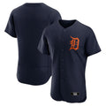 D.Tigers Blank Player Navy Alternate Authentic Logo Team Baseball Jerseys