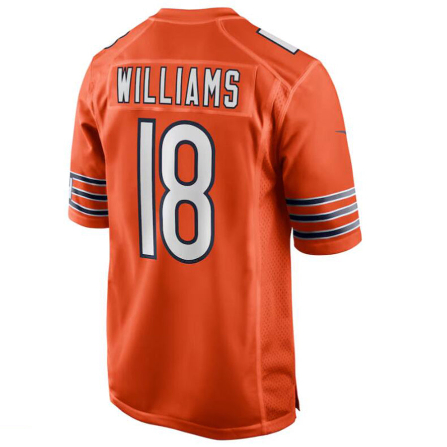 Custom #18 Orange CHI Football Shirt Top