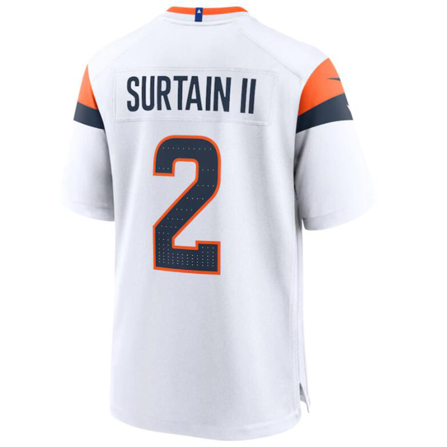 Custom #2 White DEN Football Shirt Top