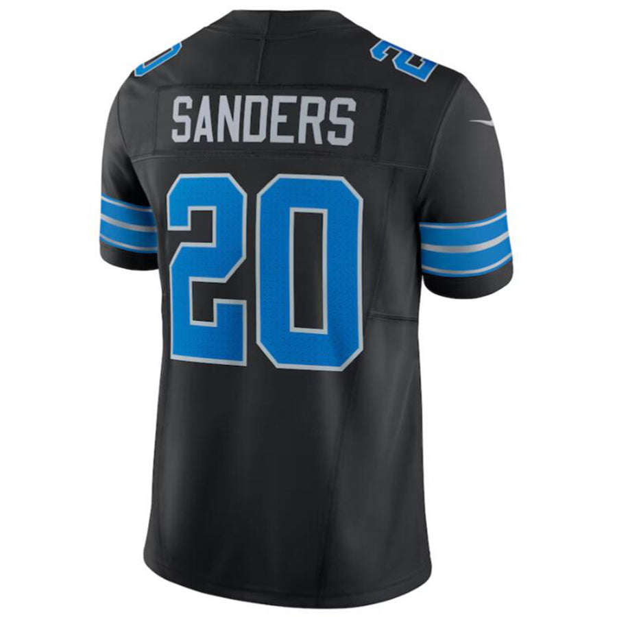 Custom #20 Black DET Football Shirt Top