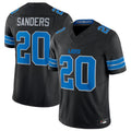 Custom #20 Black DET Football Shirt Top