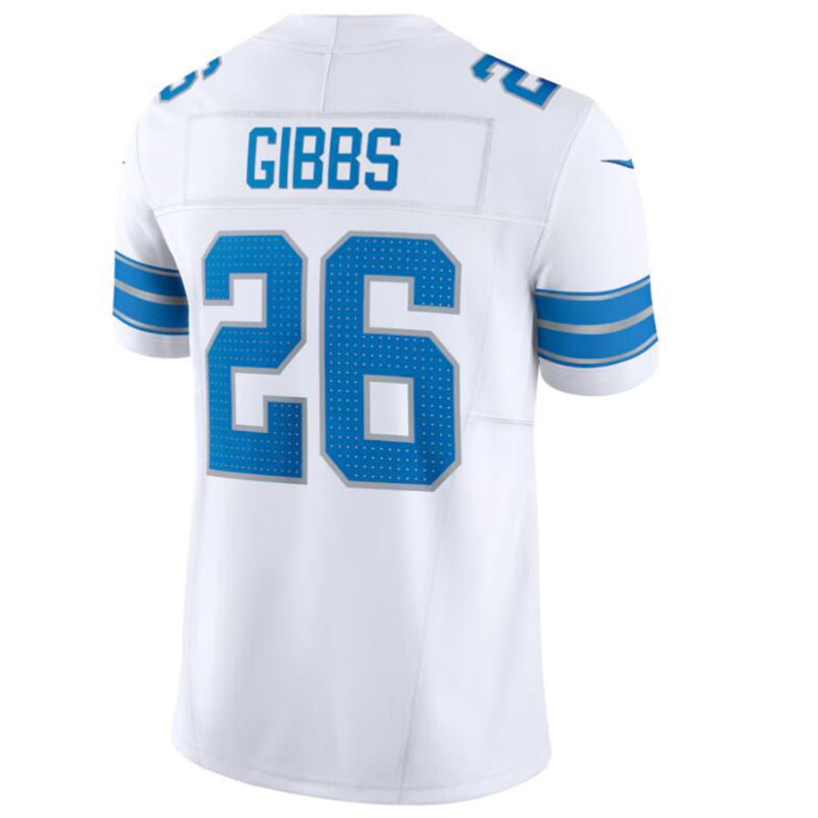 Custom #26 White DET Football Shirt Top